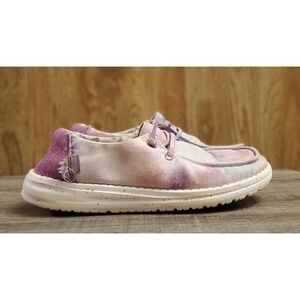 Hey Dude Wendy Dreamer Unicorn Tie Dye Shoes Youth Size 3
